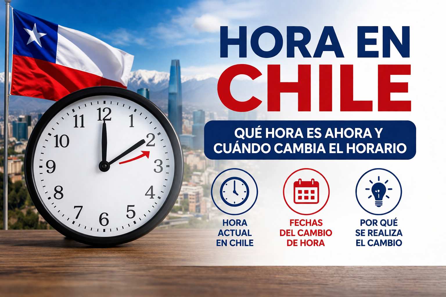 Hora en Chile: ¿qué hora es y por qué cambia?